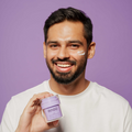 man showing aro product