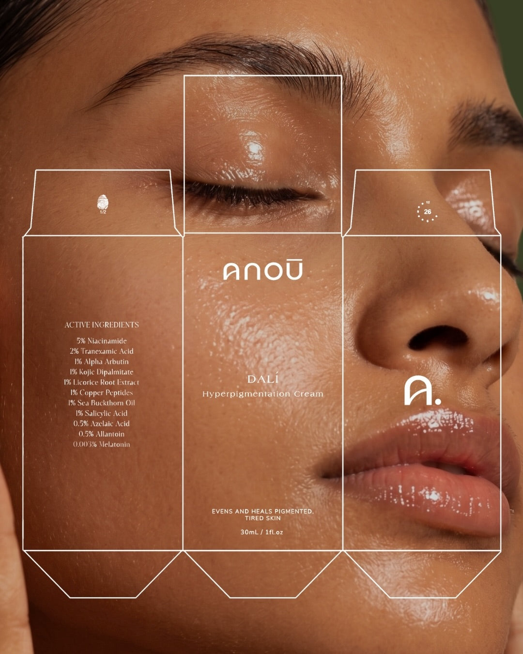 Not your favourite nighttime cream without reason 🙌🏻 A hyperpigmentation treatment that works overtime so your skin can repair while you sleep 🧬 Formulated with kojic acid, alpha arbutin, niacinamide, tranexamic acid and melatonin - this treatment visibly fades post acne marks, melasma and sun sp